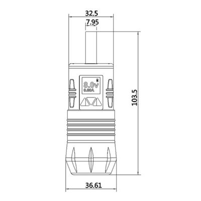 Power Supply Metal Tattoo Grips RCA Connection Wireless For Tattoo Gun